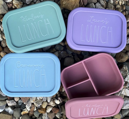 Silicone Bento Lunch Box - Personalized Lunch Boxes - PLHS