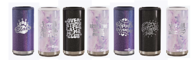 Skinny Size Metal Can Coolers - BH