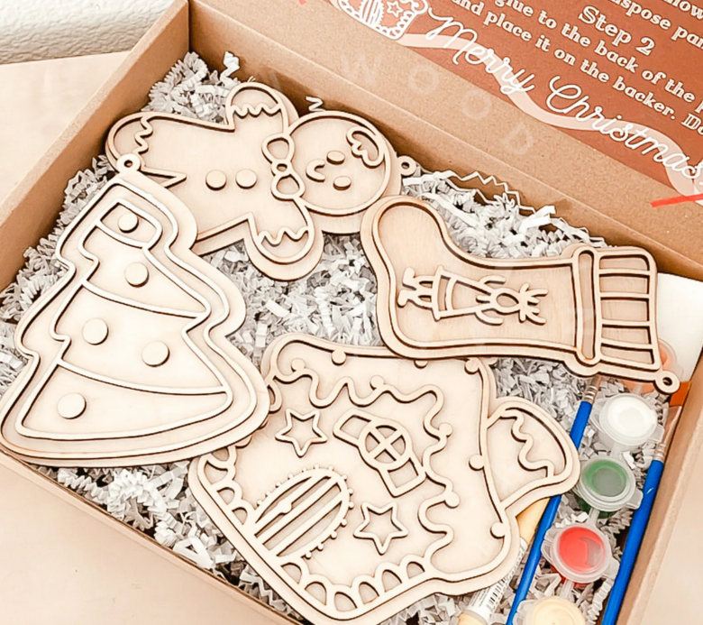 DIY Wooden Ornament Paint Kit - WHS