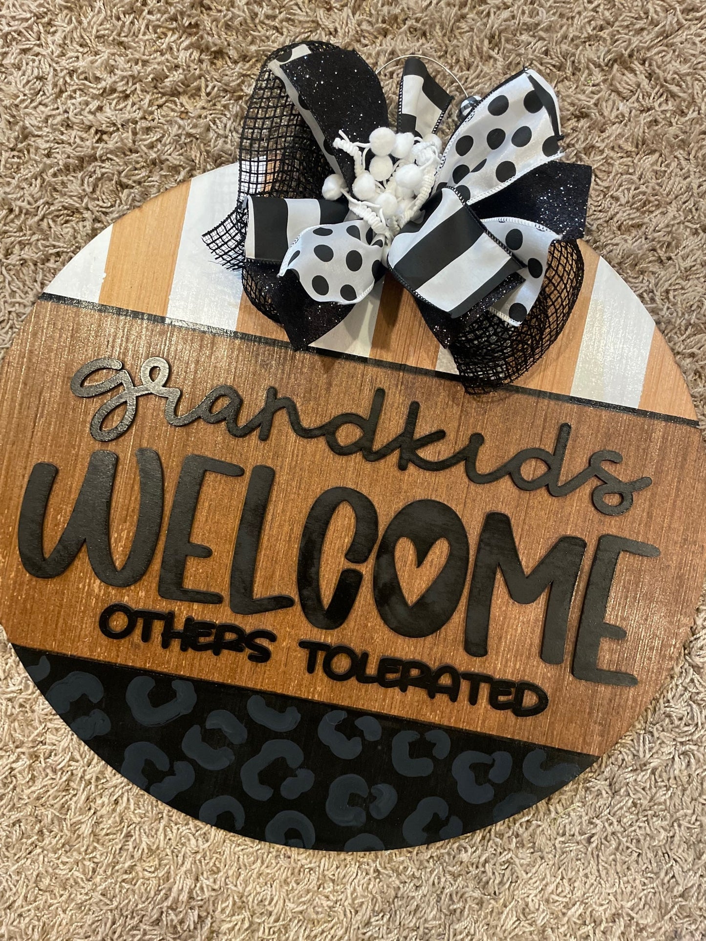 Grandkids Welcome door hanger - ENG