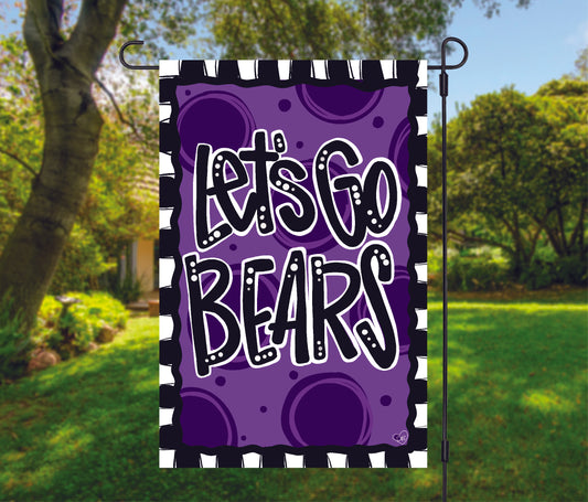 Garden Flag - Let's Go Bears
