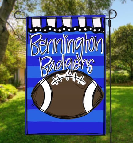 Garden Flag - Badgers- Bennington Youth Football
