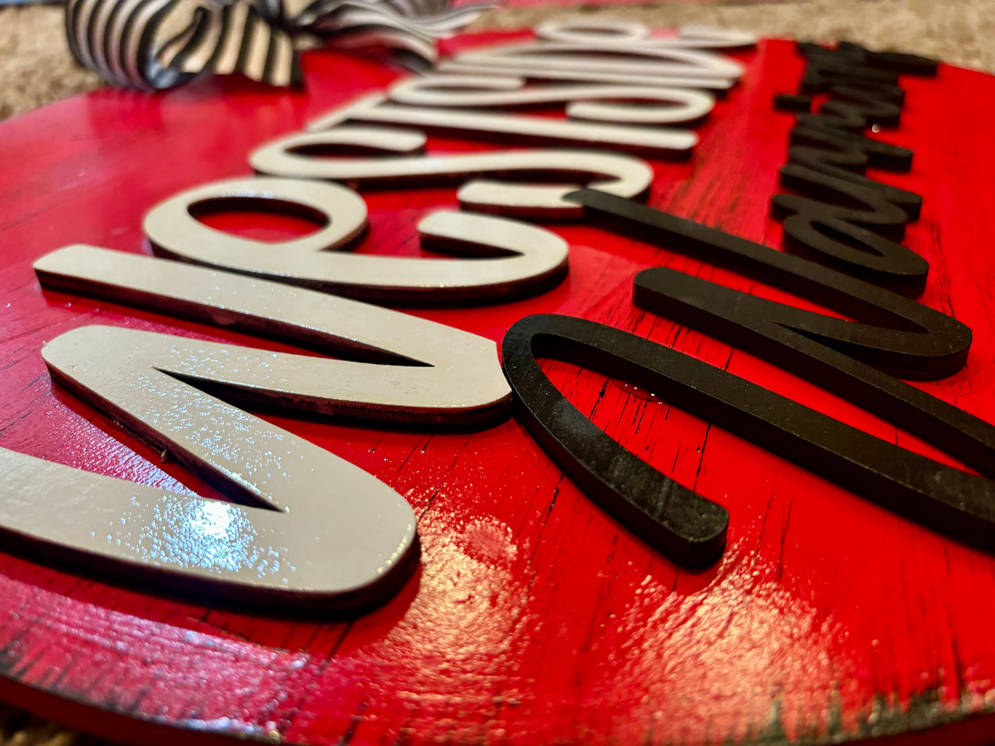 Westside Warriors Round Door Hanger