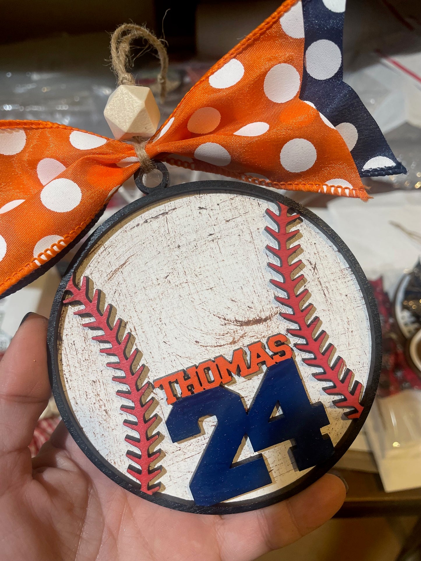 Various Sport Christmas Ornament - Wooden Ornament - ADC