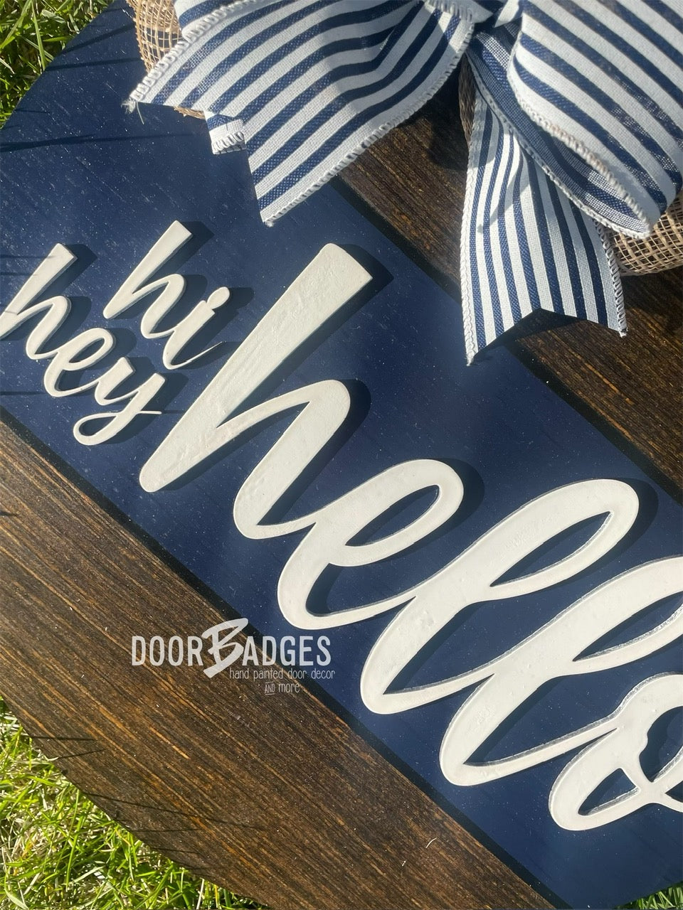 Hi. Hey. Hello door hanger - ADC