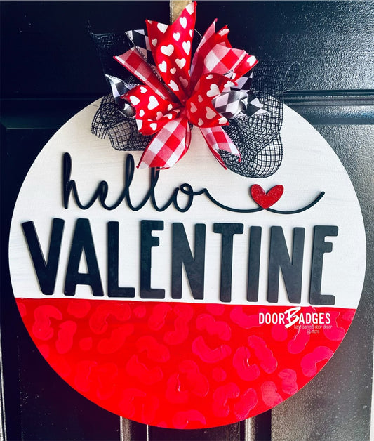Valentines door hanger - PLHS