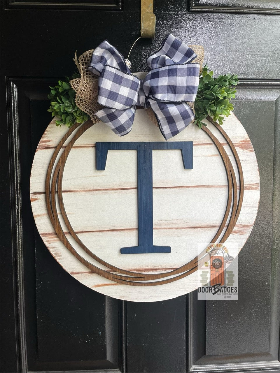 Monogram Round door hanger - ADC