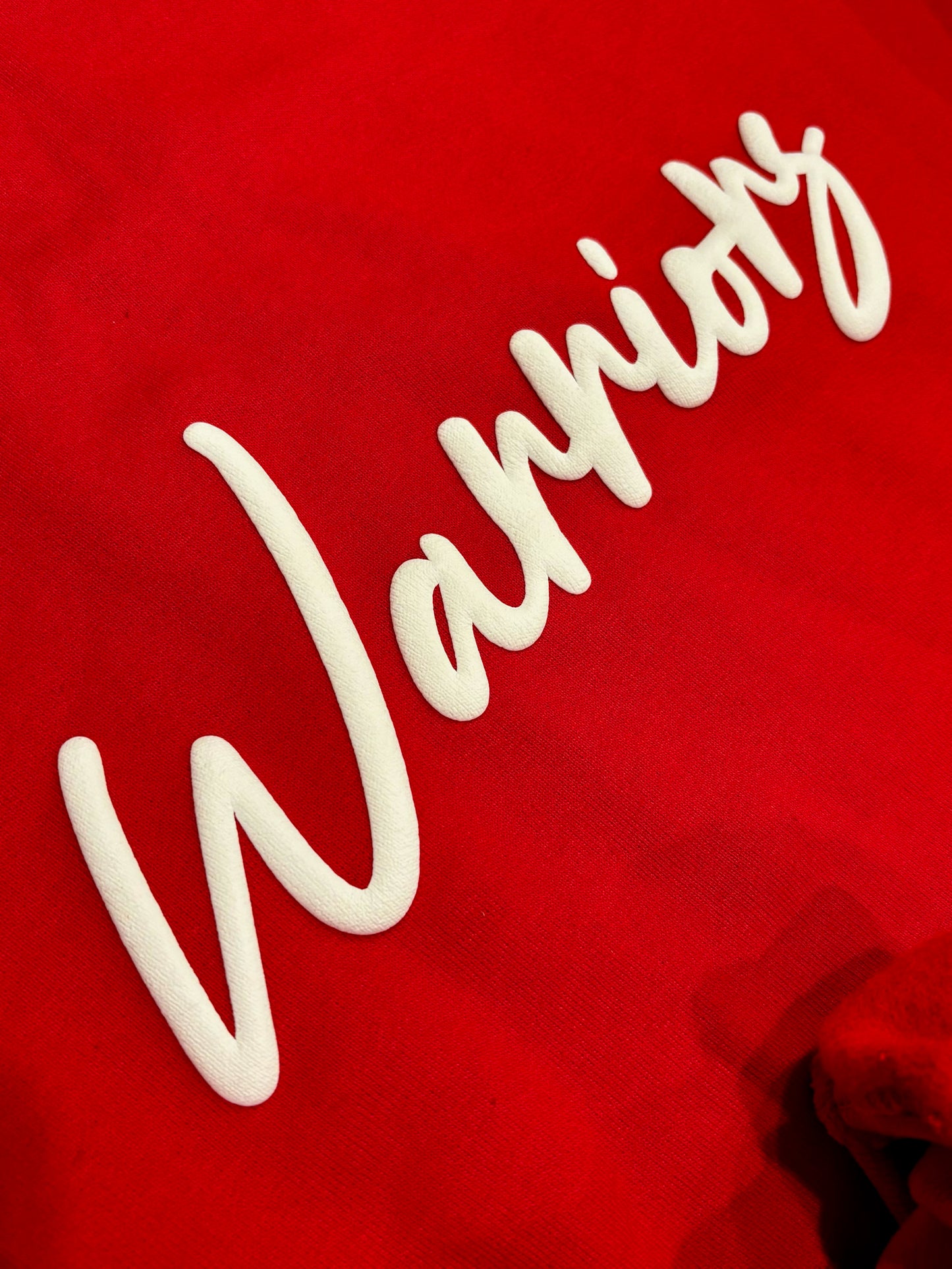 Warriors Puff Print Crew Neck Sweatshirt - WHS