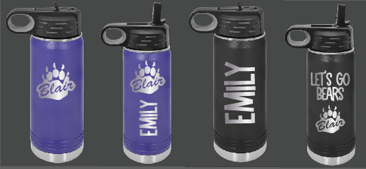 20oz. Stainless Steel Water Bottles - BHS