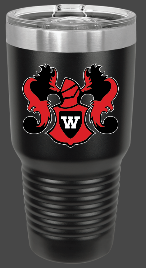 30oz. Black Ringneck Tumbler with Slide Lid - WHS