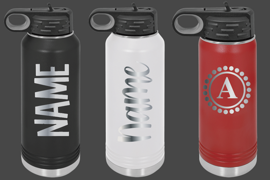 20oz. Engraved Stainless Steel Water Bottles - WHS