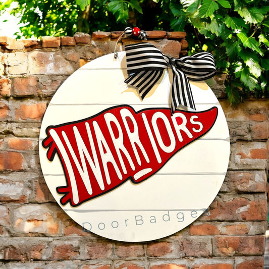 Warriors Pendant Round Door Hanger