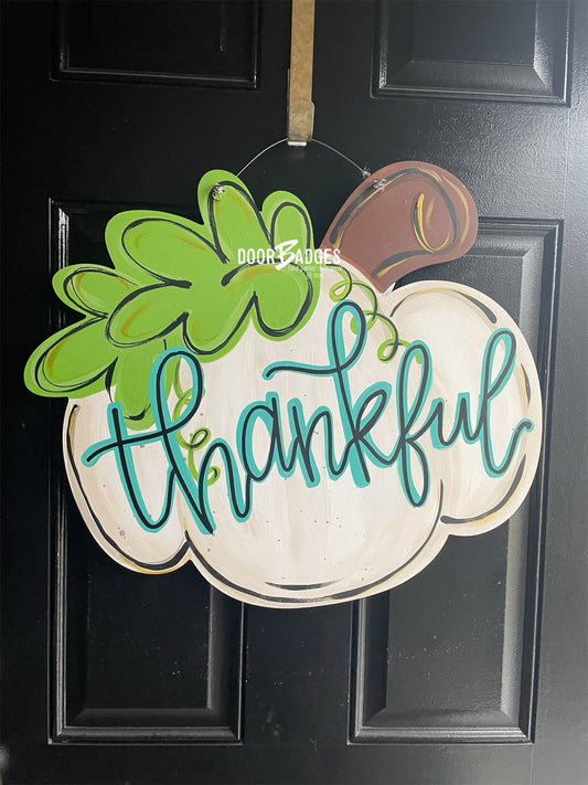 Thankful Pumpkin door hanger - ENG